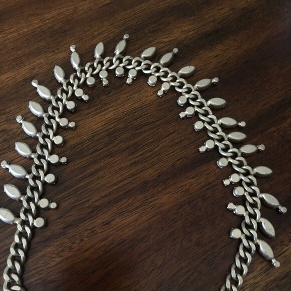 LOFT Statement Crystal Rhinestone Necklace - Picture 4 of 5